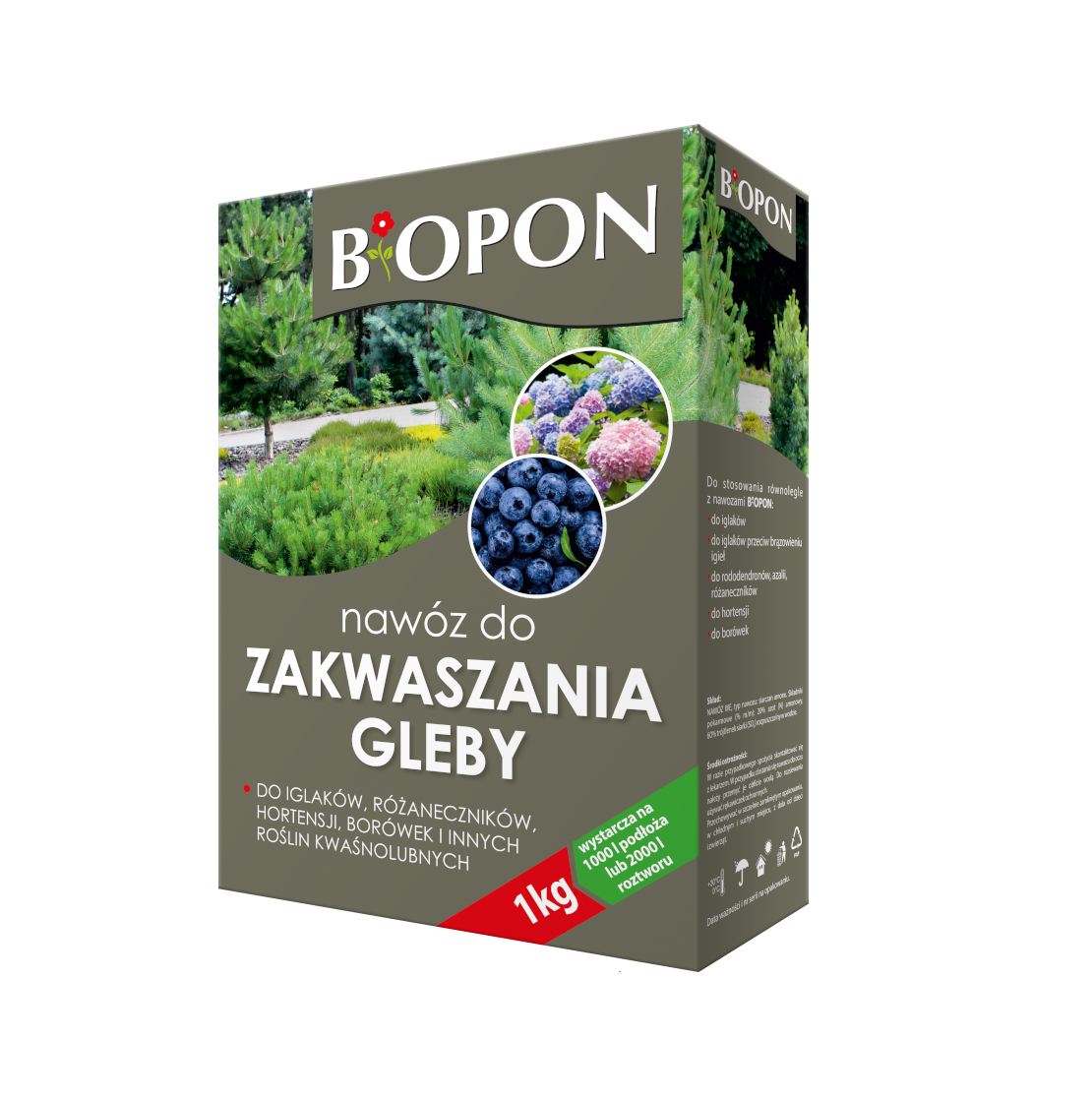 Добриво для підкислення ґрунту 1кг Biopon