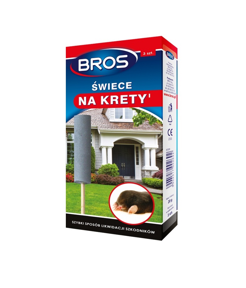 Свічки від кротів 3шт., Bros